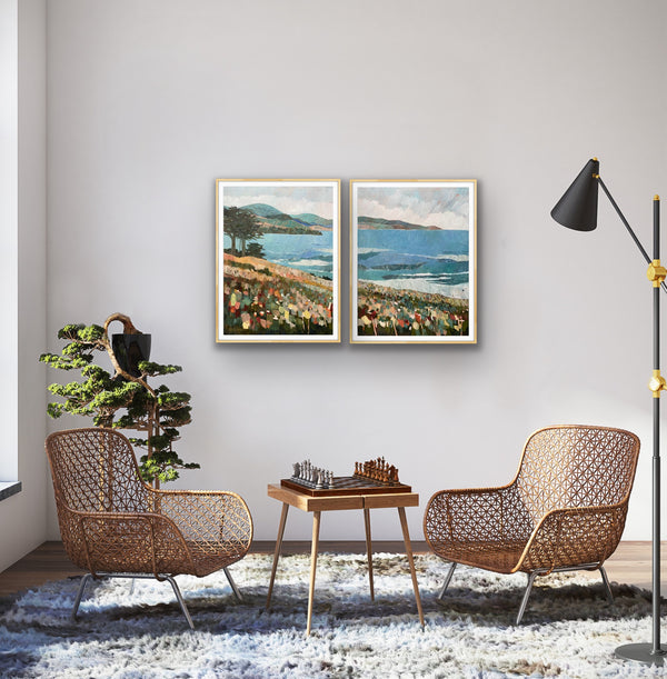 PRINT: Monterey Party Favor II, Diptych