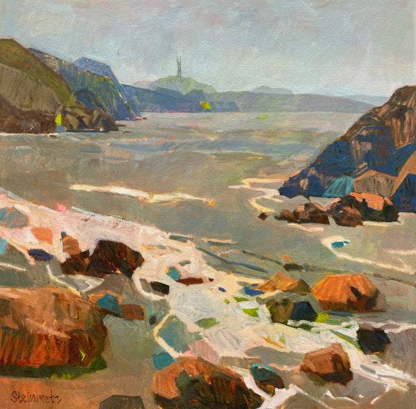 Muir Beach Summer Tide / 30 x 30 / Oil on Canvas