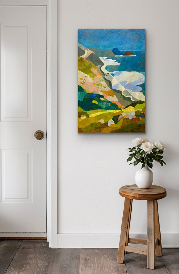 Summer Kaleidoscope, Big Sur / 36 x 24 / Oil on Canvas
