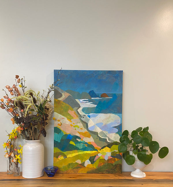 Summer Kaleidoscope, Big Sur / 36 x 24 / Oil on Canvas