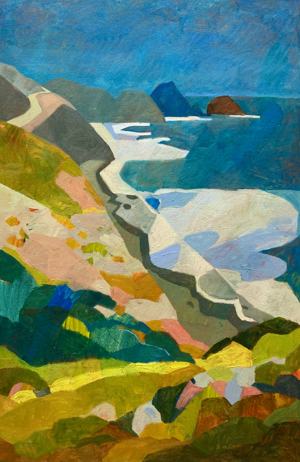 Summer Kaleidoscope, Big Sur / 36 x 24 / Oil on Canvas