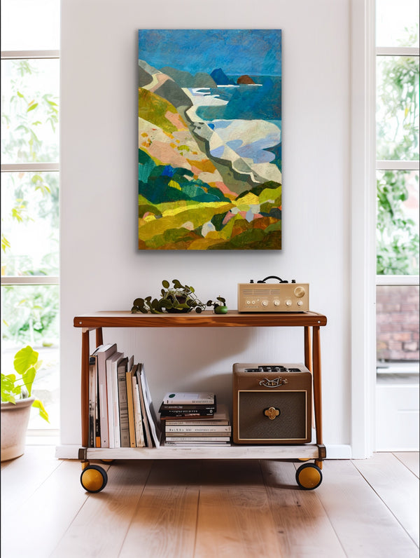 Summer Kaleidoscope, Big Sur / 36 x 24 / Oil on Canvas