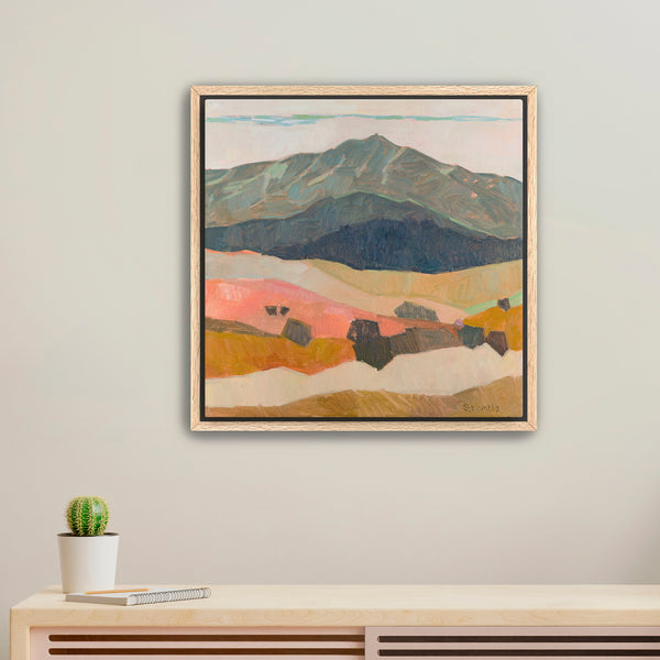 PRINT: Mount Tam from Ring Mountain with Peach, Diptych