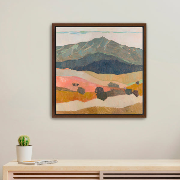 PRINT: Mount Tam from Ring Mountain with Peach, Diptych