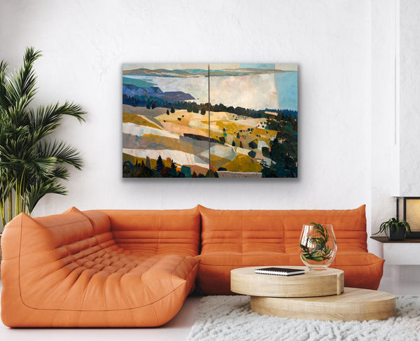 PRINT: On the Edge, Mount Tamalpais, Diptych