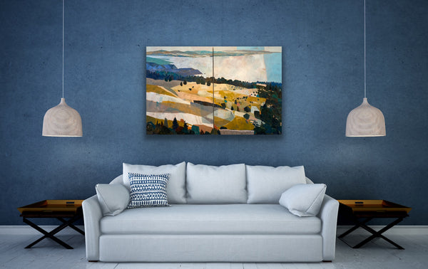 PRINT: On the Edge, Mount Tamalpais, Diptych